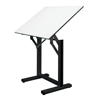 Alvin Ensign Drafting Table 36 X48 White Board W Black Base En48 3