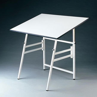 Alvin Professional Quality Portable Drafting Table 24 X36 W White Alvin Professional Quality Portable Drafting Table 24 X36 W White Base X 4 Xb