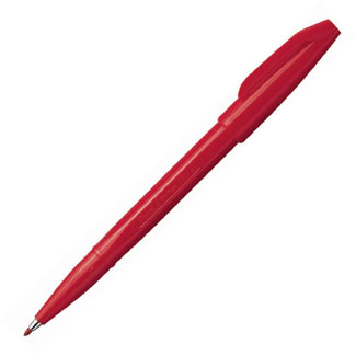 Pentel Sign Pens Red 12/Box (S520-B)